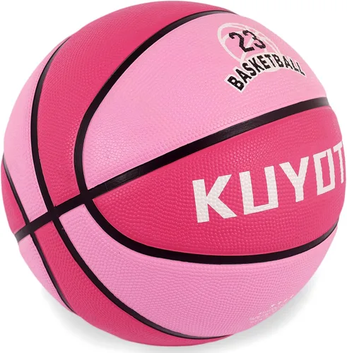 Miniatura 2 de KUYOTQ Kids Toddler Youth Adult Size 3/4/5/6/7 Basketball 22/25.5/27.5/28.5/29.5" Thickened Rubber or Faux Leather Indoor Outdoor Basketball for
