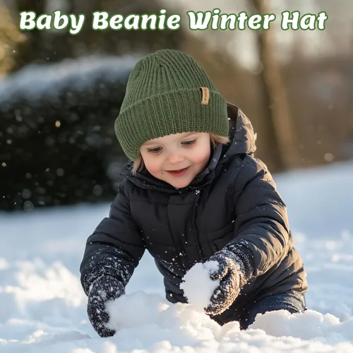 Miniatura 5 de Bebila Gorro de invierno para bebé, gorro de invierno para niños y niñas