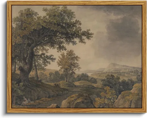 Miniatura 17 de VIYYIEA Arte de Pared en Lienzo Enmarcado Decoración del Hogar, Decoración de Granja Valles Ondulantes bajo Cielos Despejados Pintura de Pared