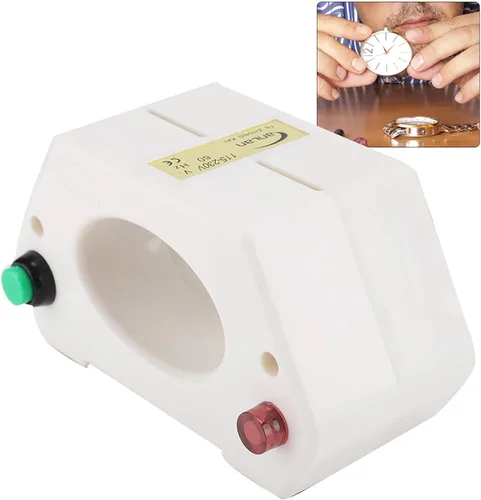Miniatura 7 de Desmagnetizador, reloj de pulsera mecánico profesional desmagnetizador herramienta de reparación de reloj (estándar de EE. UU. 115 230 V)