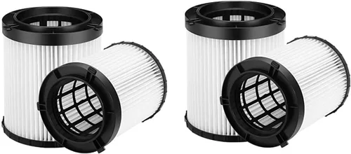 Paquete de 4 filtros Hepa de repuesto compatibles con aspiradoras Dewalt DC500 (DC5001H) inalámbricas con cable para húmedo/seco