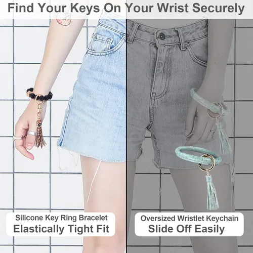 Miniatura 5 de Llavero pulsera Cadenas de pulsera con cuentas de silicona