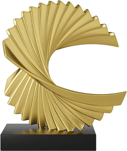 Miniatura 13 de Estatua abstracta para decoración del hogar, escultura de escritorio de oficina para hombres, adorno creativo de línea redonda para estantería
