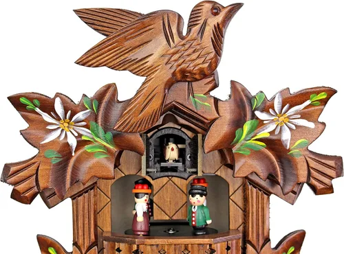Miniatura 4 de Engstler Reloj Cuco Cuarzo - Flores Alpinas AH 532/10 QMT