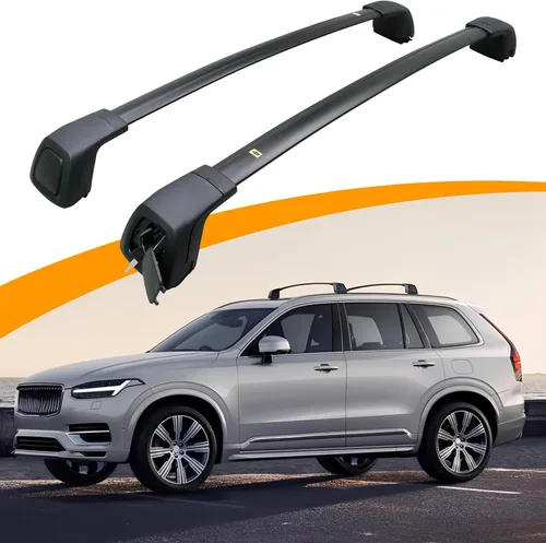 Miniatura 13 de Barras Transversales de Techo Actualizadas Compatibles con Volvo XC40 2018-2025, Barras Cruzadas Cerrables para Equipaje, Accesorios para Carga