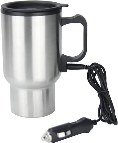 KIMISS - Caldera para automóvil, 12 V, taza de viaje para calefacción de automóvil, hervidor eléctrico, gran capacidad, a prueba de fugas,