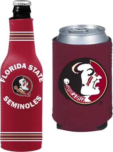 Miniatura 137 de College Team Color Logo Can & Bottle Holder Insulator Beverage Cooler Set