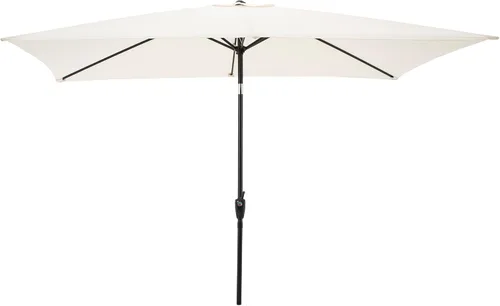 Rectangular Patio Umbrella - 10ft Easy Crank Sun Shade with Push Button Tilt for Outdoor Furniture, Deck, Yard, or Pool by Pure Garden