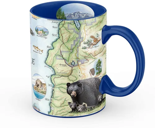 Miniatura 48 de Xplorer Maps Boston Map Taza de cerámica (16 onzas) – Taza de café sin BPA para bebidas calientes y frías – perfecta para oficina, hogar o regalo