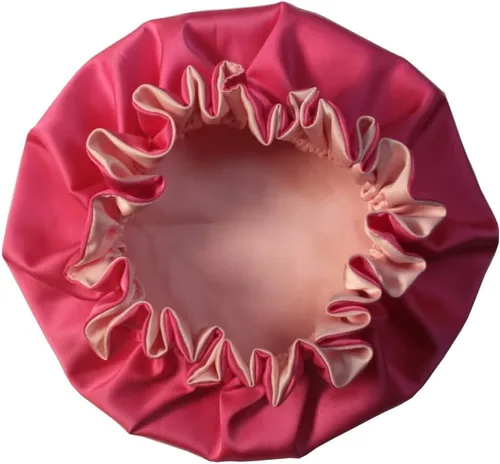 Miniatura 3 de Exquisita gorra para dormir reversible con forro de satén para bebés, recién nacidos, niños grandes y pequeños y mamásmujeres