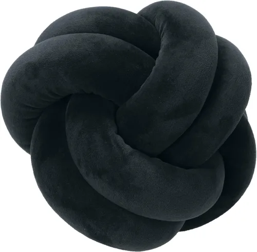 Miniatura 6 de Almohada corta de felpa con nudo, cojín de cintura para decoración del hogar, cojín de felpa para sofá, automóvil o decoración de oficina