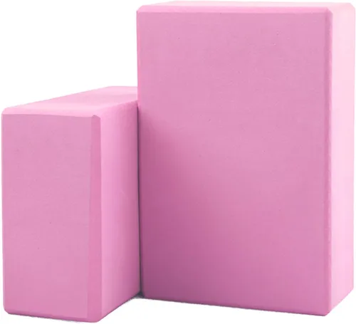 Miniatura 12 de Bloques de yoga, paquete de 2 bloques de yoga ligeros de espuma EVA de alta calidad, bloques de espuma de apoyo antideslizantes para yoga, pilates