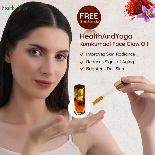 Miniatura 6 de SoulGenie HealthAndYoga™ BronzLift Kansa Masajeador facial y vial de prueba de aceite facial Kumkumadi - Kansa Wand Ayurveda Beneficios del bronce