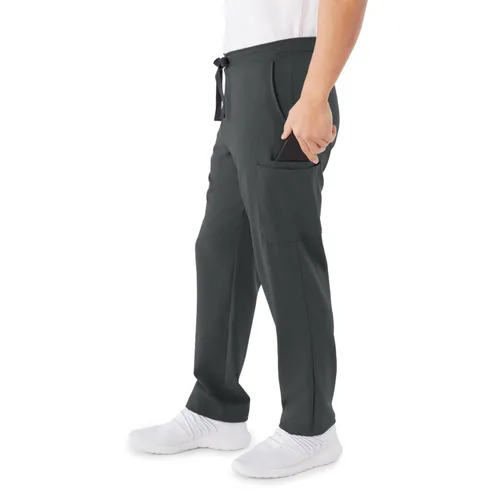 Miniatura 2 de ave. Clinton - Pantalón médico unisex de pierna recta, seis bolsillos, color carbón, talla S