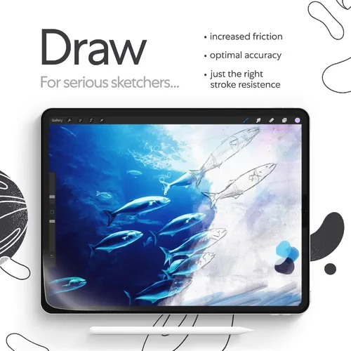 Miniatura 3 de Paperlike 2.0 (2 piezas) para iPad Pro 11" (2020/21/22) y iPad Air 10.9" (2020/22) – Protector de pantalla mate para dibujar, escribir y tomar notas