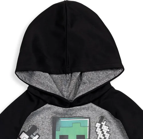 Miniatura 5 de Minecraft Creeper Zombie Steve - Sudadera con capucha de forro polar para niños pequeños a grandes