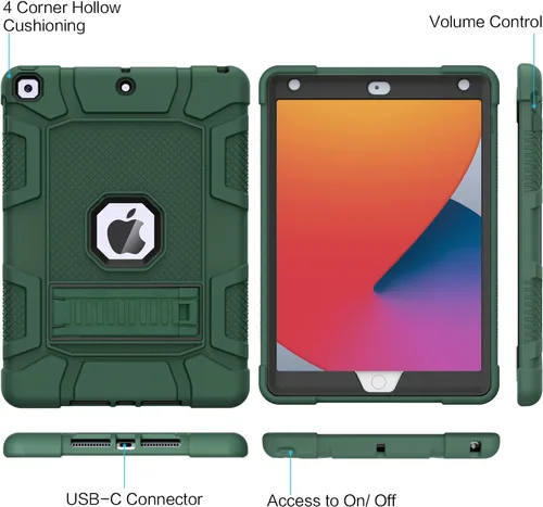 Miniatura 5 de Funda Azzsy para iPad de 9ª generación/iPad de 8ª generación/iPad de 7ª generación (10.2 pulgadas, modelo 2021/2020/2019), funda protectora delgada