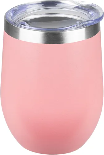 Miniatura 37 de StarSpeed Vaso de vino de 12 onzas con tapa, tazas de viaje de acero inoxidable sin pie con aislamiento de doble pared, taza de café aislada, vasos