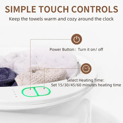 Miniatura 6 de Calentador de toallas calientes para baño; calentador de toallas de lujo en cubo; calentador de mantas de spa de gran capacidad de 20L; diseño