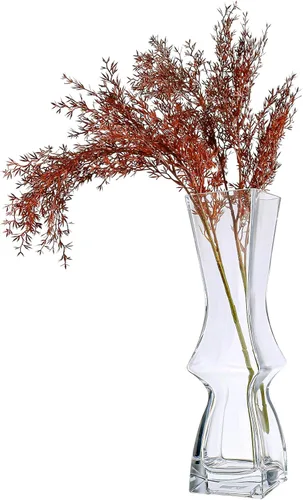 Miniatura 14 de Heavy Glass Flower Vase Thickened Modern Crystal Sparkle Vases Table Centerpiece for Wedding Party Home Décor Housewarming Bedroom Living Room and