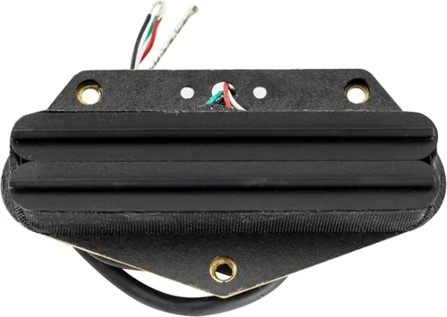 Miniatura 5 de Artec TRA73B Alnico 5 Hot Rail Bridge Single Coil Size Humbucker Pickup 12K para guitarra eléctrica estilo Tele, negro
