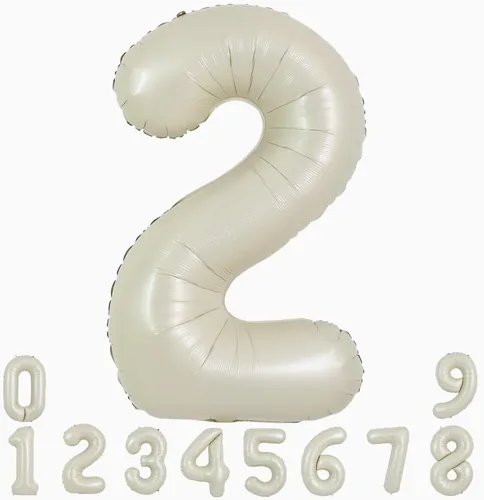 Miniatura 57 de TONIFUL 40 Inch Pastel Blue Number 8 Foil Balloons Large Mylar Foil Digital 8 Balloons for 8th Birthday, Gender Neutral Party, Baby Shower, Oro rosa