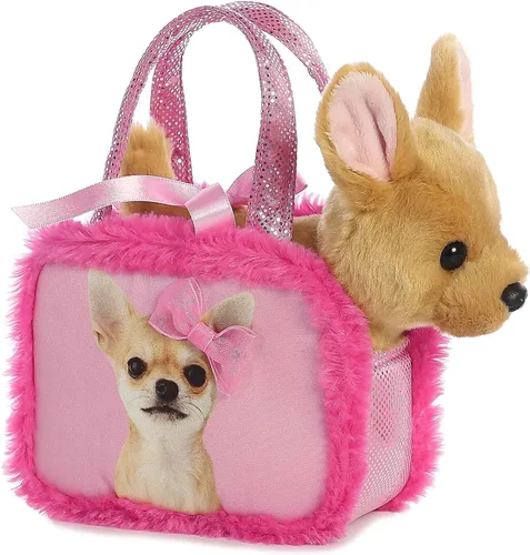 Miniatura 2 de Aurora Fashion Fancy Pals Bonito animal de peluche rosa – Mini peluche con bolso para divertirse – Perfecto para niños de más de 3 años, disfraces