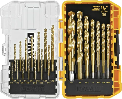 DEWALT Juego de brocas de nitruro de titanio, 21 piezas (DW1342)