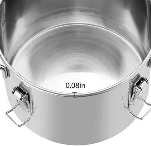 Miniatura 3 de Destilador de acero inoxidable, capacidad de 6 L (1.6 galones), kit completo con termómetro – para agua y vapor/destilación de aceites esenciales