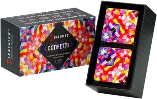 Miniatura 22 de SHASHIBO Anti Stress Cube - Award-Winning and Patented Infinity Cube with 36 Rare Earth Magnets - Extraordinary 3D Infinity Cube - Transforms into