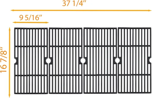 Miniatura 2 de 463230515 463239915 Piezas de repuesto de rejillas de parrilla para Charbroil 5 6 quemadores G432-001N-W1 463240115 463230512 463230514 463252113