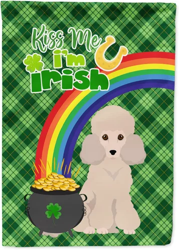 Miniatura 121 de Caroline's Treasures WDK4731GF - Bandera decorativa para jardín del día de San Patricio, color negro y tostado, Airedale Terrier, para jardín