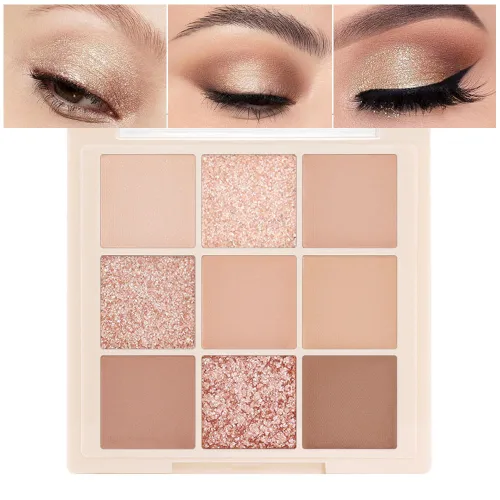 Miniatura 16 de CAKAILA Paleta de sombra de ojos mate de 10 colores, color gris y gris topo, paleta de sombra de ojos neutra, paleta de maquillaje de larga