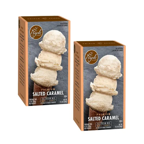 Miniatura 9 de Triple Scoop - Pastel de cumpleaños prémium (2) mezcla de helado para hacer helados. Simple, fácil, delicioso. De mezcla gourmet a máquina en 5