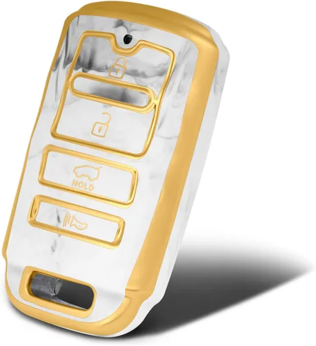 Miniatura 8 de Funda protectora de TPU para llavero inteligente compatible con Kia 2014-2019 Cadenza, 2015-2018 K900 K7 K9, 4 botones sin llave accesorios remotos