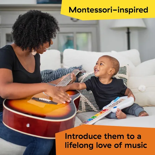 Miniatura 10 de Baby Einstein Strum Along Songs Magic Touch - Guitarra de juguete de madera con barra de Whammy, juguete de aprendizaje musical Montessori