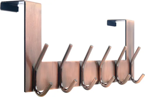 Miniatura 10 de WEBI Ganchos para Puerta Colgadores de Puerta: Toallero Sobre la Puerta con 6 Ganchos para Colgar, Colgador de Toallas Perchero de Puerta Colgador