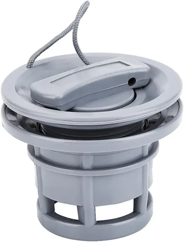 Válvula de barco de PVC gris, reemplazo de válvula de kayak, entusiastas de la navegación de doble sello para la mayoría de botes inflables Kayaks
