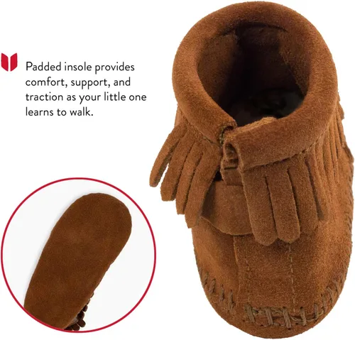 Miniatura 4 de Minnetonka Botín con solapa trasera de velcro (niño)