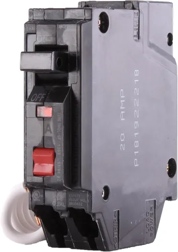 Miniatura 3 de ABB Q-Line® THQL1120GFTP 20A GFCI Disyuntor • Interruptor enchufable de un solo polo • 120/240V, 10 kAIC • Magnético Térmico • Interruptor