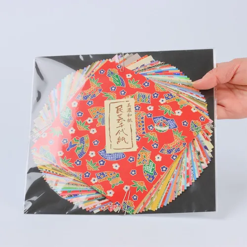 Miniatura 3 de Papel tradicional japonés Mino Washi Chiyogami Washi, colorido papel de origami Yuzen, diseño surtido, 5.9 en 40 hojas