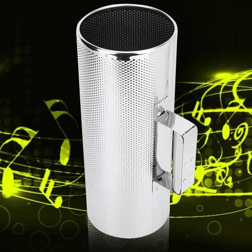 Miniatura 3 de Guiro profesional de acero inoxidable con herramienta de entrenamiento musical raspador para bandas, concierto, rendimiento escénico - plata