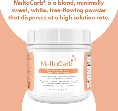 Miniatura 7 de MaltoCarb Maltodextrina en polvo, 16.01 oz Polvo de carbohidratos, energía sostenida, absorción rápida, sin gluten, a base de plantas