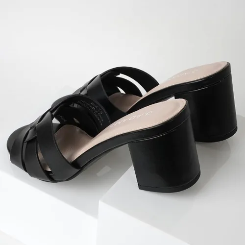 Miniatura 6 de J. Adams Nori Mules para mujer - Sandalias elegantes de tacón de bloque