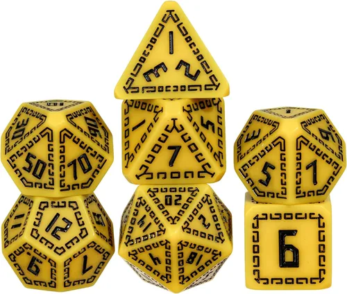 Miniatura 33 de Juego de dados de resina para DND, juego de 7 dados poliédricos negros D&D rellenos con papel de colores brillantes para juegos de rol