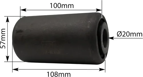 Miniatura 2 de El buje silencioso del resorte del bloque para el frente de Freightliner reemplaza 16-15951-000, 16-17769-000, MR668, RB211