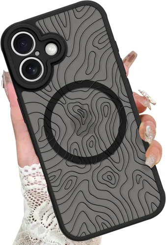 Miniatura 39 de KANGHAR - Funda para iPhone 11 [Compatible con Magsafe] Patrón estampado de leopardo Lindo guepardo Funda protectora magnética para niñas, mujeres