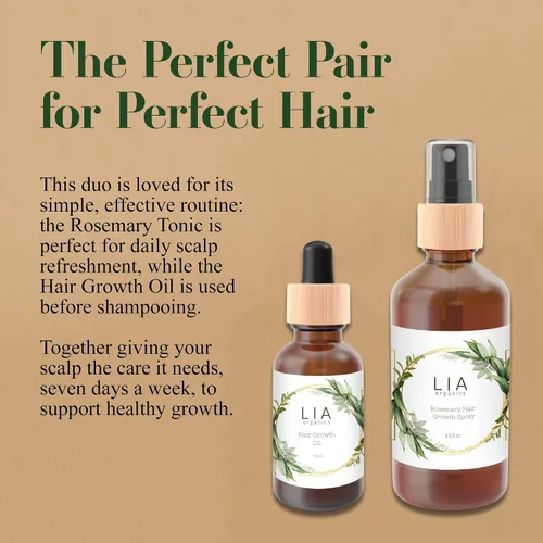 Miniatura 7 de Lia Organics Spray de cuero cabelludo para el crecimiento del cabello con romero