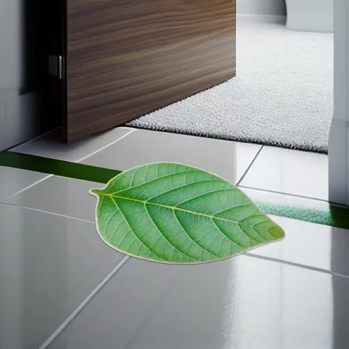 Miniatura 9 de Alfombra de baño verde bonita alfombra de baño antideslizante para baño, alfombra de baño esponjosa para plantas, alfombra verde menta moderna