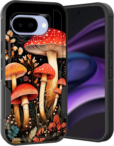 Miniatura 64 de Funda para Pixel 6A, Híbrida de Doble Capa de Servicio Pesado Resistente a Prueba de Golpes PC Duro + Funda Protectora de Silicona Suave para Google